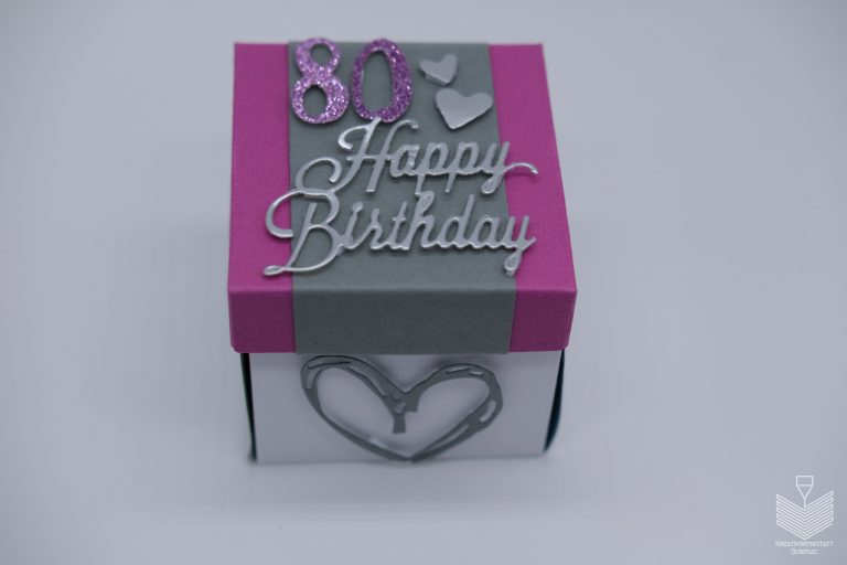 Explosionsbox zum Geburtstag als Geldgeschenk (Geschenkidee) by Kreativwerkstatt Guberac