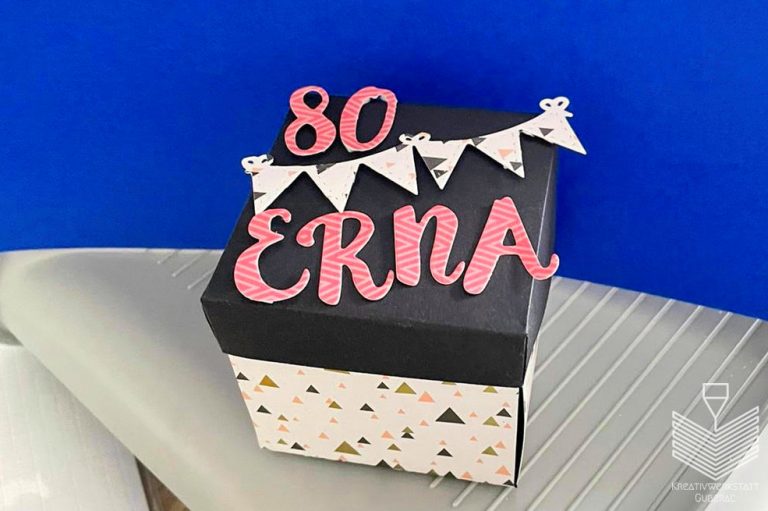 Explosionsbox zum Geburtstag als Geldgeschenk (Geschenkidee) by Kreativwerkstatt Guberac