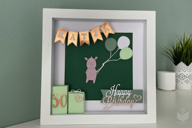 3D Geldgeschenkrahmen zum Geburtstag (Geschenkidee)