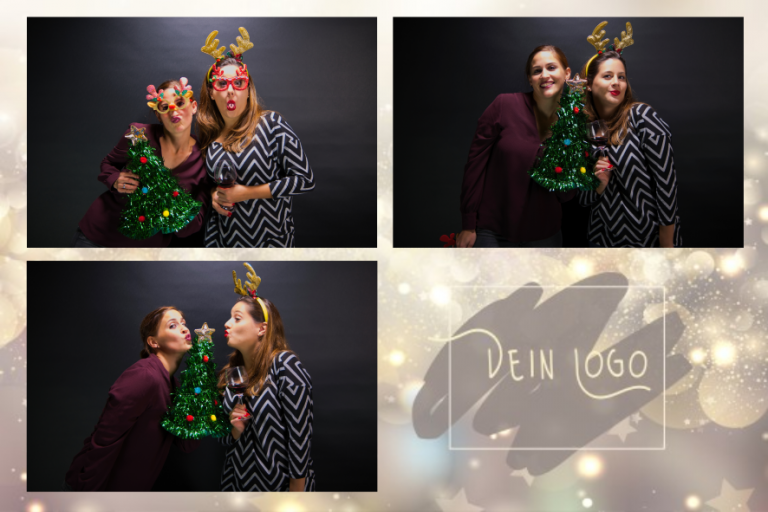 Fotobox mieten in Bühl, Baden und der Ortenau und zusätzlichen Spaß haben z.B. hier Fotocollage von Weihnachtsfeier