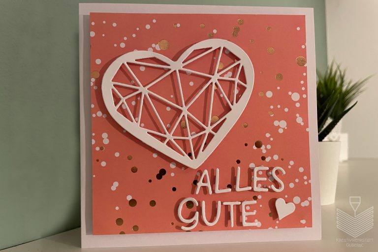 Papercraft: Karte mit Umschlag
