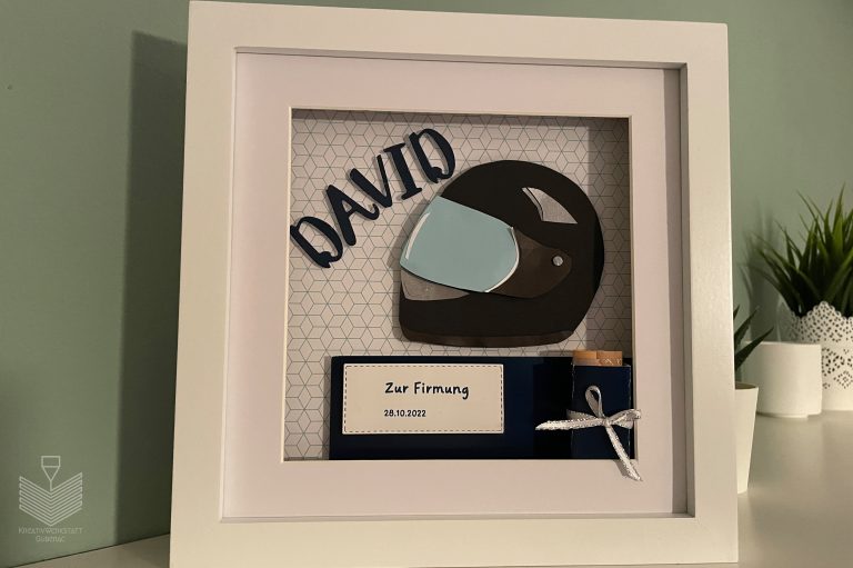 3D Geschenkrahmen zur Firmung (Geldgeschenk)